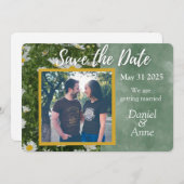 Daisy Green Save the Date Card (Vorne/Hinten)