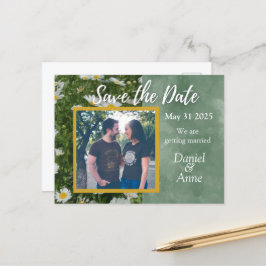 Daisy Green Save the Date Postcard Postkarte
