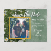 Daisy Green Save the Date Postcard Postkarte (Vorderseite)