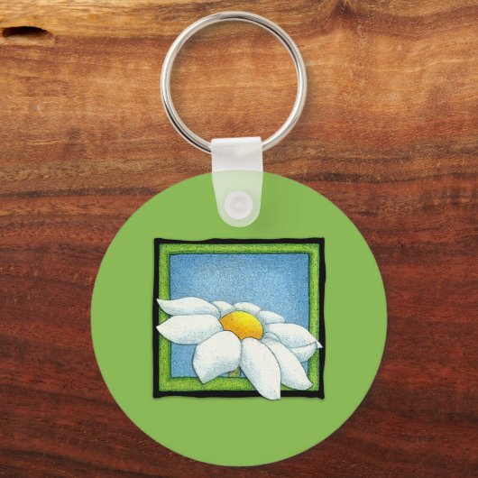 Daisy green Schlüsselanhänger (Vorderseite)
