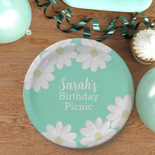 Daisy Green Summer Birthday Picnic Paper Tellers Pappteller