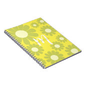 Daisy Green Yellow Monogram Notizblock (Rechte Seite)
