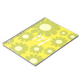 Daisy Green Yellow Monogram Notizblock (Linke Seite)