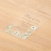 Daisy Greenery Graduation Invitation Acryleinladungen (Ablage )