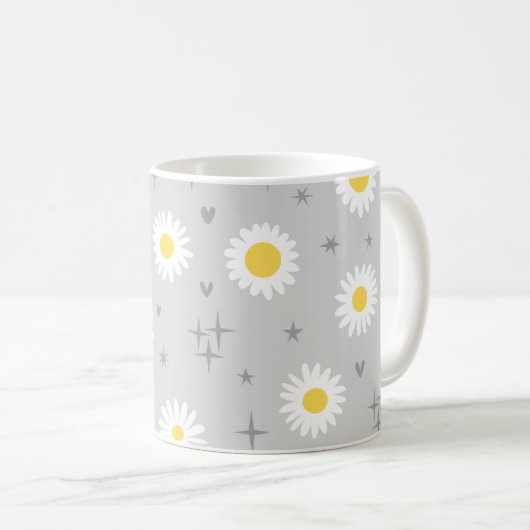 Daisy grey kaffeetasse (VorderseiteRechts)