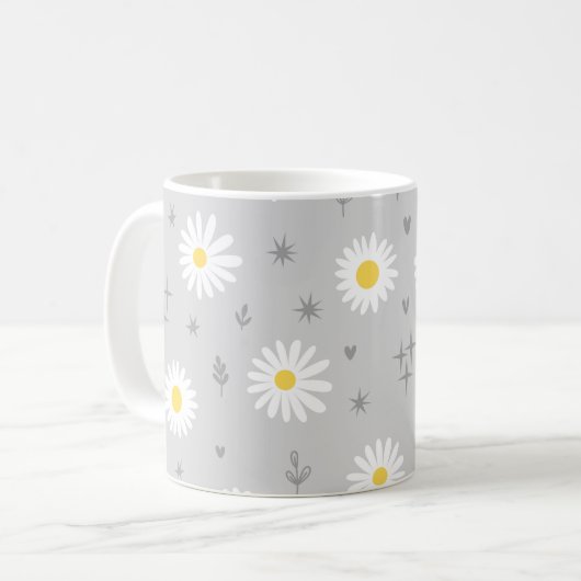 Daisy grey kaffeetasse (Vorderseite Links)