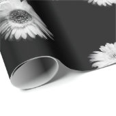 Daisy Greyscale Geschenkpapier (Rolleneckpunkt)