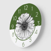 Daisy Große Wanduhr (Winkel)