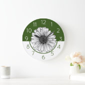 Daisy Große Wanduhr (Zuhause)