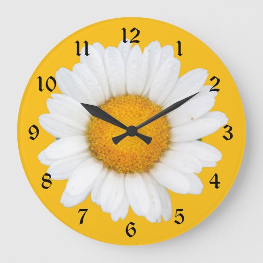 Daisy Große Wanduhr (Vorderseite)