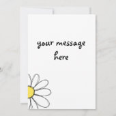 Daisy Grußkarte Dankeskarte (Rückseite)