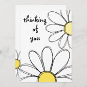 Daisy Grußkarte Dankeskarte (Vorne/Hinten)