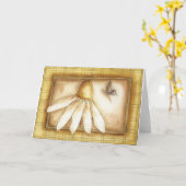 Daisy - Grußkarte Karte (Gelbe Blume)