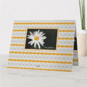 Daisy Grußpapier Danke Karte (Rückseite)
