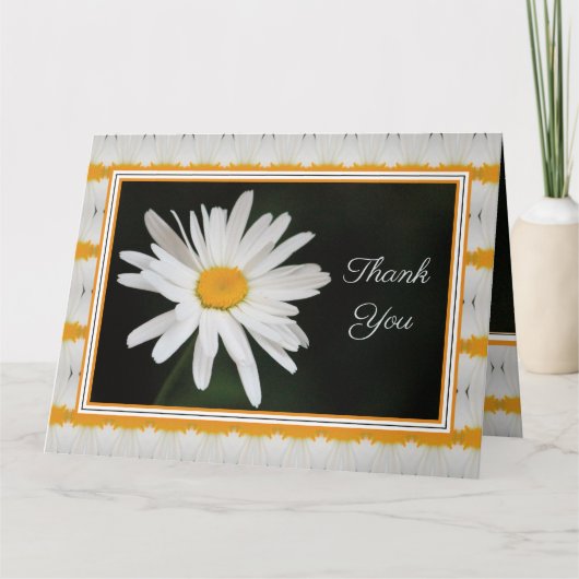 Daisy Grußpapier Danke Karte (Vorderseite)