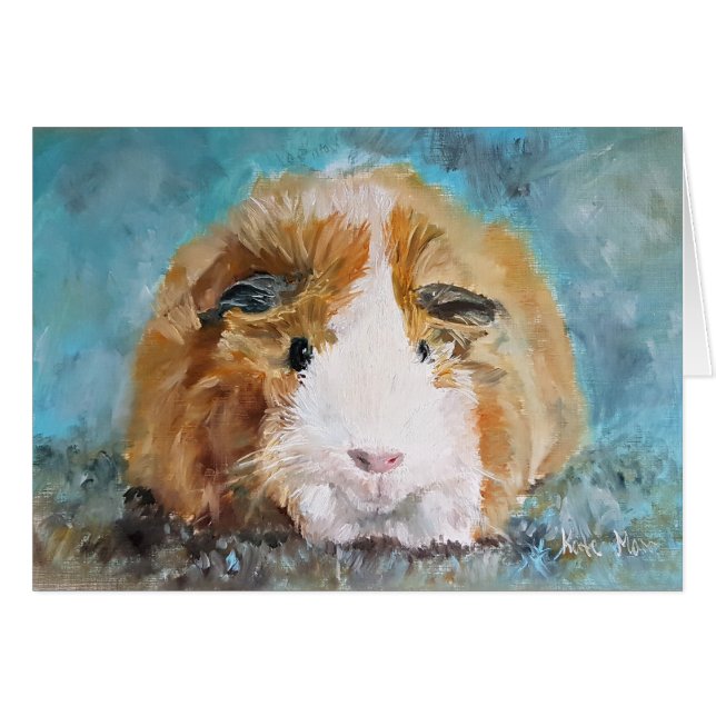 Daisy-Guinea-Schweineölmalerei (Vorderseite (Horizontal))