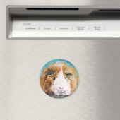 Daisy-Guinea-Schweineölmalerei Magnet (In Situ (Geschirrspüler))