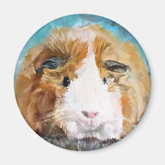 Daisy-Guinea-Schweineölmalerei Magnet (Vorne)