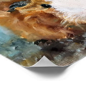 Daisy-Guinea-Schweineölmalerei Poster (Ecke)