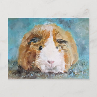 Daisy-Guinea-Schweineölmalerei Postkarte