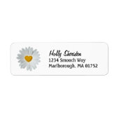 Daisy Heart Address Labels (Vorne)