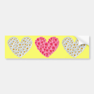 Daisy Heart Autoaufkleber