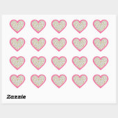 Daisy Heart Herz-Aufkleber (Blatt)
