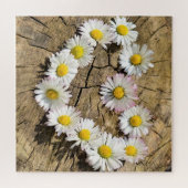 Daisy Heart Jigsaw Puzzle - Liebe - Anpassbar (Horizontal)