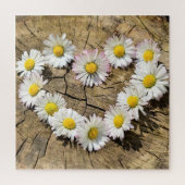 Daisy Heart Jigsaw Puzzle - Liebe - Anpassbar (Vertikal)