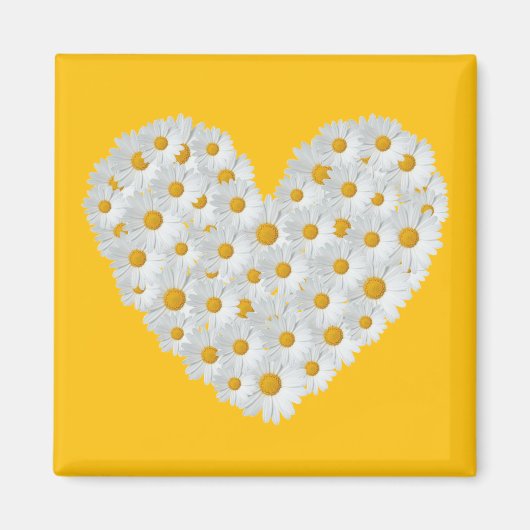Daisy Heart Magnet (Vorne)