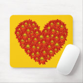 Daisy Heart Mousepad (Mit Mouse)