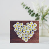 Daisy Heart of Daisies Liebe Card Postkarte (Stehend Vorderseite)