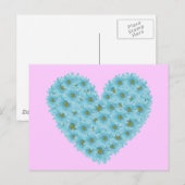 Daisy Heart Postkarte (Vorne/Hinten)
