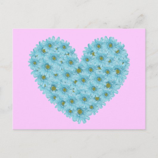 Daisy Heart Postkarte (Vorderseite)