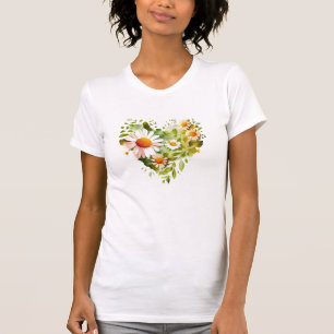 Daisy Heart Shaped KREath Simple Elements T-Shirt