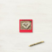 Daisy Heart Valentine Post-It Notes Klebezettel (Auf Schreibtisch)