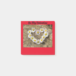 Daisy Heart Valentine Post-It Notes Post-it Klebezettel