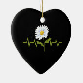 Daisy Heartbeat Keramik Ornament (Rechts)