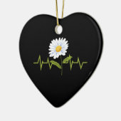 Daisy Heartbeat Keramik Ornament (Links)