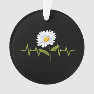 Daisy Heartbeat Ornament