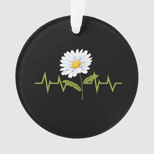 Daisy Heartbeat Ornament (Vorderseite)