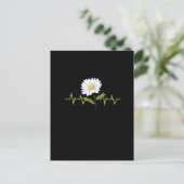 Daisy Heartbeat Postkarte (Stehend Vorderseite)