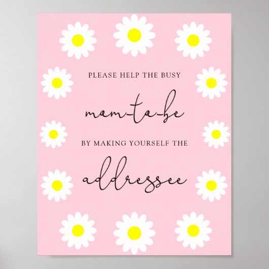 Daisy hilft der betriebsamen Mama, einen Umschlag  Poster (Vorne)