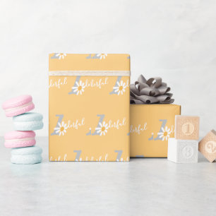 Daisy Hippie Baby First Birthday Wunderbar Geschenkpapier