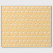 Daisy Hippie Baby First Birthday Wunderbar Geschenkpapier (Flach)