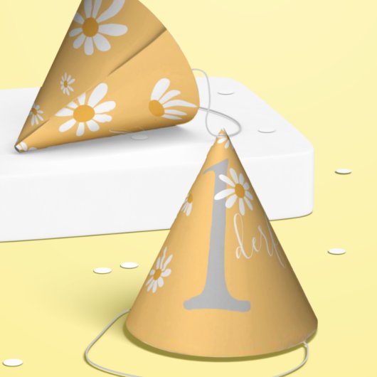 Daisy Hippie Baby First Birthday Wunderbar Partyhütchen