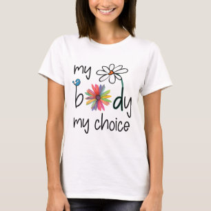 Daisy Hippie Bird Blume My Body T-Shirt