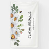 Daisy Hochzeitsbanner Banner (Vertikal)