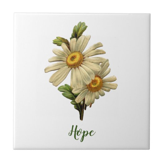 Daisy Hope Inspirational Fliese (Vorderseite)