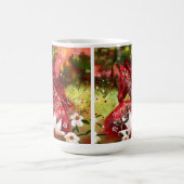 Daisy Horse Abstrakt Art Red White Green Kaffeetasse (Mittel)